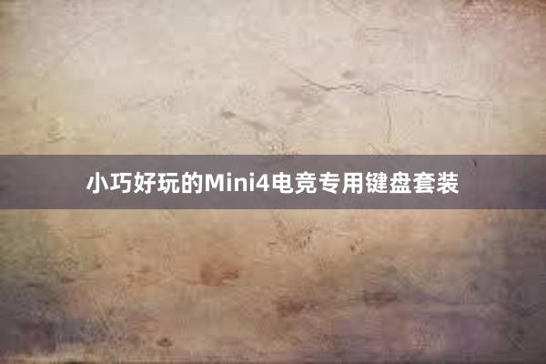 小巧好玩的Mini4电竞专用键盘套装