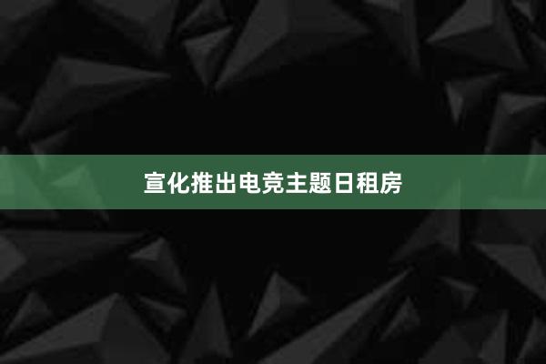 宣化推出电竞主题日租房